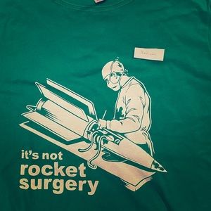 Vintage medical rocket science tee shirt